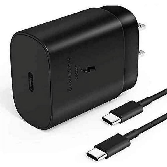 USB C Charger for Moto G62 (India)/Moto G62 5G/Moto G42/Moto E32s/Moto E32 25W Type C Charger Fast Charging Wall Charger -Black