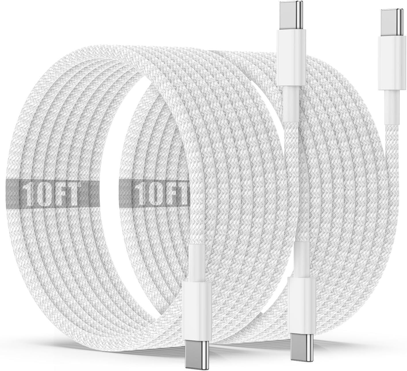 iPhone 16 15 Charger Cable 10ft, Long USB C to C Charging Cable Cord, 60W Type C to C Charger Cable for Apple iPhone 16/16 Plus/16 Pro/16 Pro Max/15 Plus/15 Pro Max, MacBook Pro/iPad/Mini/Air 5 Case