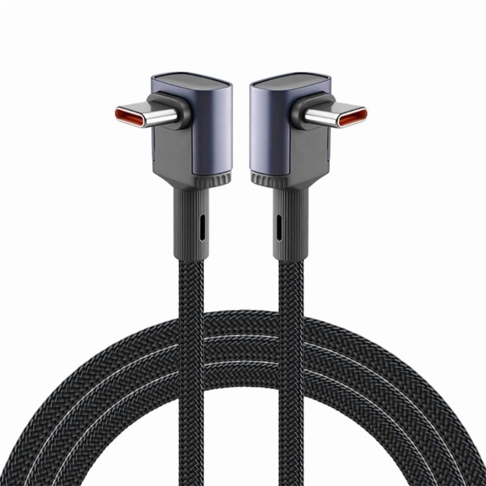Usb Computer Power Cable USB C Charging Cable with Double Angled Ends, 100W Power and USB 2.0 ...