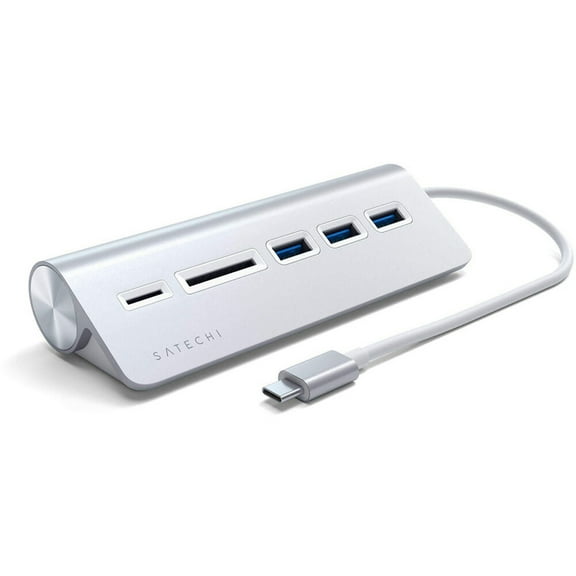 Satechi 5-In-1 USB Type-C Combo Hub for Desktop, Silver