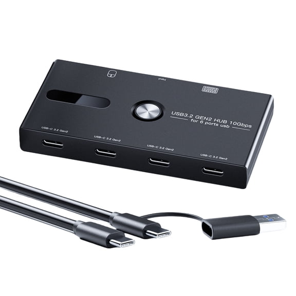 USB C Data Transfer Adapter USB Docking Station with 6 Port for and Travel Use High Efficiency