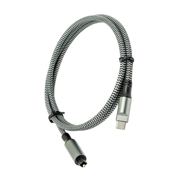 USB C Digital Fiber Optical Analog Sound Cable SPDIF Sound Converter Cable for HDTV Multimedia Loudspeaker
