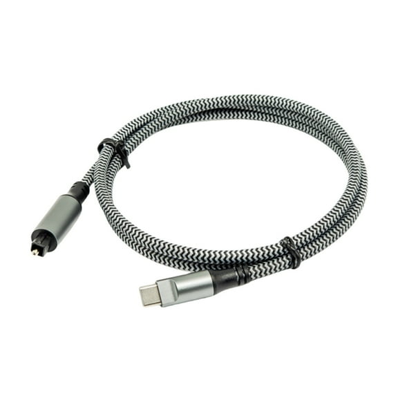 USB C Digital Fiber Optical Analog Sound Cable SPDIF Sound Converter Cable for HDTV Multimedia Loudspeaker