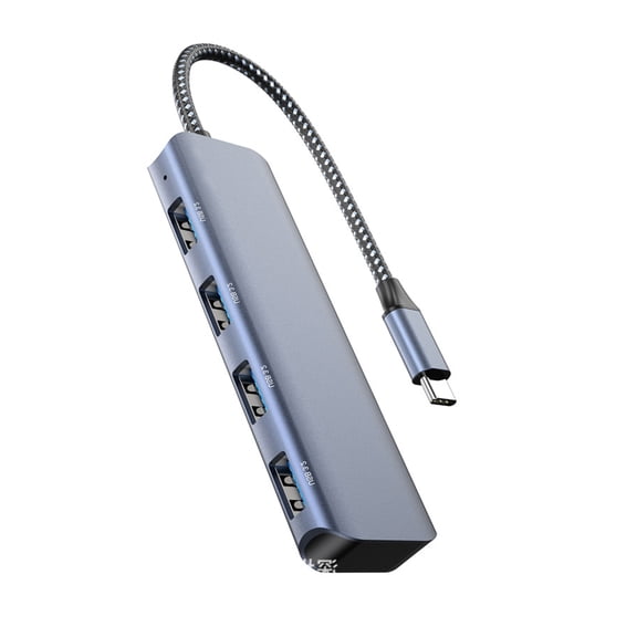USB C Dock 10Gbps 4 Port USB 3.2 Dock USB Port Extender Aluminum Adapter Extension Cable For Laptop Accessories