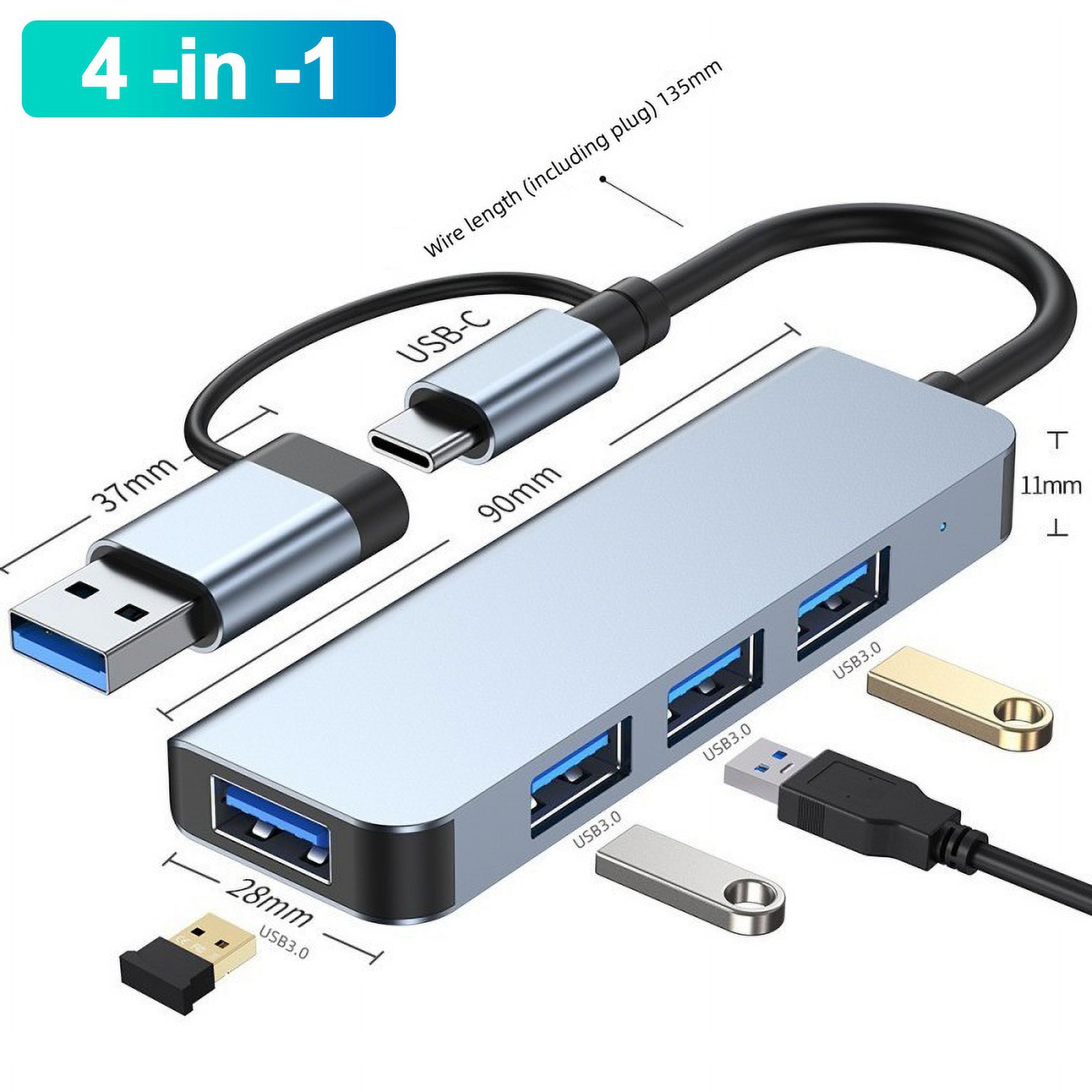 USB C Docking Station USB C Hub Multiple Monitor Adapter with 4K HDMI