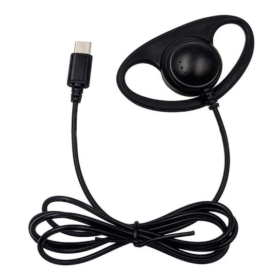 USB C Ear Hook Single-Side Earphones Earbud Corded Headsets Headphone Single Side for MP3 MP4 Mobile Phones Notebook