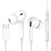 USB-C Earbuds, Compatible with Samsung Galaxy A16 A17 A36 5G A26 S25 Edge A56 S25 Ultra Plus S24 FE A35 Z Fold 6 USBC In-Ear Headphones Wired Type C Earbud Earphones Headsets with Microphone
