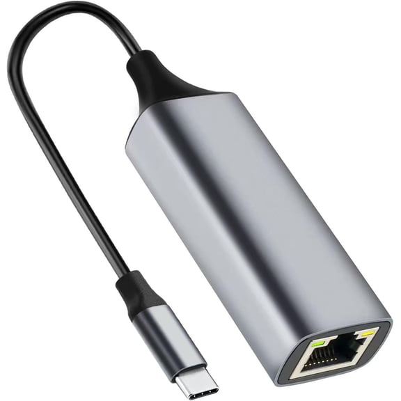 USB C to Ethernet Adapter, 1000 Mbps Type C to RJ45 Ethernet LAN Network Adapter, Compatible for Thunderbolt 4/3, Phone 17/16/15, MacBook Pro/Air, Laptops, Plug and Play (Non-POE)