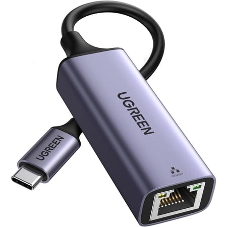 UGREEN USB C to Ethernet Adapter, Plug and Play 1Gbps Aluminum Case, (Thunderbolt 4/3 Compatible) RJ45 Network Dongle, Compatible for MacBook Pro/Air, iPhone 17 Pro/Max, iPad, XPS