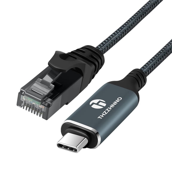 USB C to Ethernet Cable 15FT, Type C to RJ45 Gigabit LAN Network Cord,Directly Connected,Thunderbolt 3/4 Compatible for Pro/Air, iPad Pro, iPhone 15 Series, S24, Windows