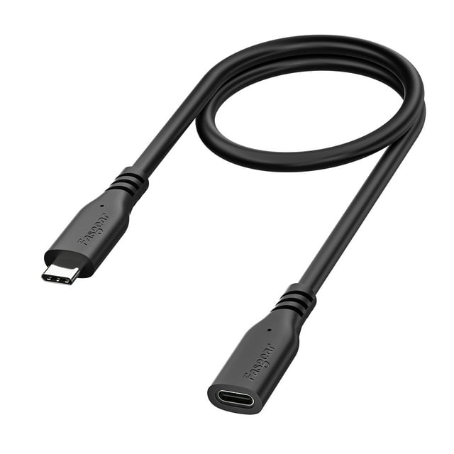 USB C Extension Cable 1 Pack 1.6ft Fasgear 10Gbps USB C 3.1 Type C