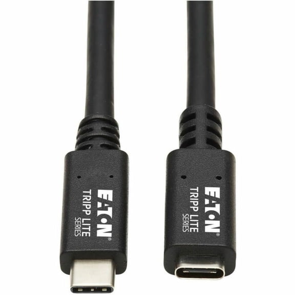 Tripp Lite Type-c Extension Cable (m/f) - 3.2 Gen 2, Thunderbolt 3, 60w Pd , Black, 20 In. (0.5 M) - Extension Cable - Type-c (m) To Type-c (f) - 3.2 Gen 2 / Thunderbolt 3 - 1.6 Ft - Usb