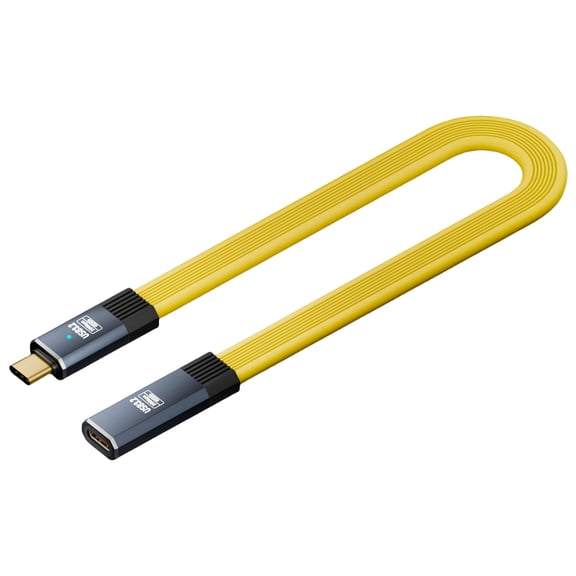 USB C Extension Cord Supports 8K Video 100W Fast Charging and 20Gbps Data Transfer for Multiple Devices