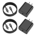thumbnail image 1 of USB C Fast Charger 2-Pack 20W USB-C Charger Block-6Ft Type C Cable Compatible with iPhone 17/16/15, Samsung Galaxy S26/S25 Ultra/S24+/S23 Ultra/S23/S23+/S22/S22 Ultra/S22+/Note 20-Black, 1 of 7