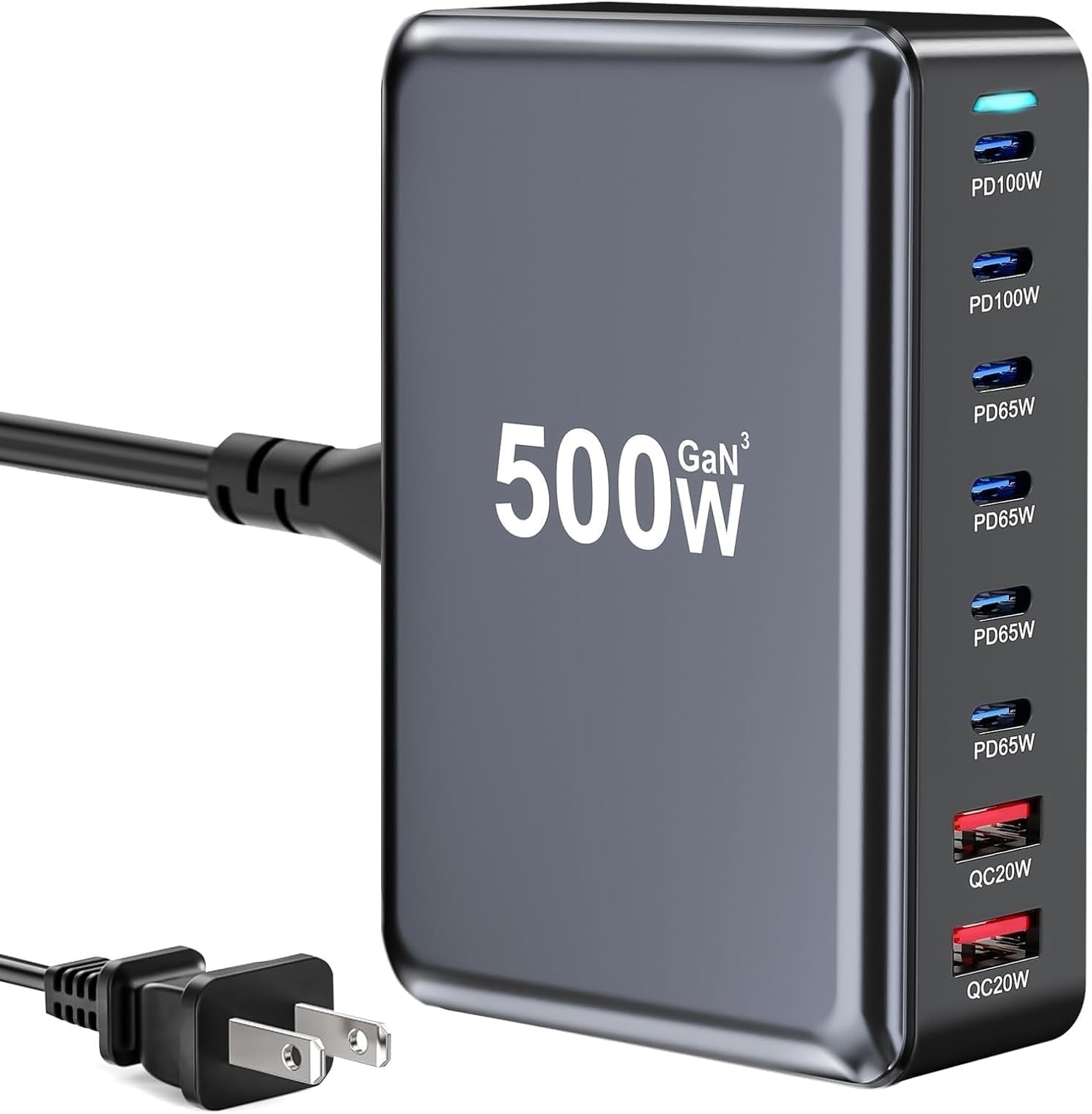 TESSAN USB C Charger Plug, 30W USB Charging Station For Ultiple - View #2