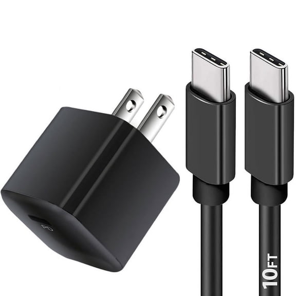 USB-C Fast Charger Cable,20W USB C Wall Charger Fast Charging Block for Samsung Galaxy S22/S22 Ultra/S22+/S21/S21 Ultra/S21+/S20/S20Ultra/Note 10 Plus/Note 20 Ultra/Z Fold 3 & 10Ft Android Phone Cable
