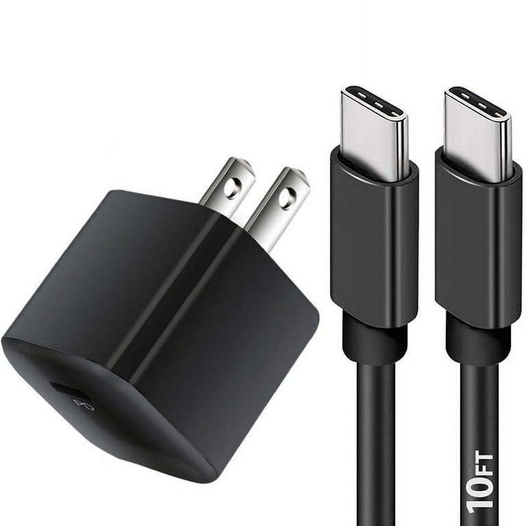 Wall Charger Fast Charging S21 Ultra USB-C Fast Charger Cable,20W