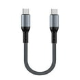 thumbnail image 1 of 60W USB C to USB C Charging Cable Flat Nylon Cord Data Sync Charging Cord Efficient Type C Cord Fast For Phone 15 Pad, 1 of 8