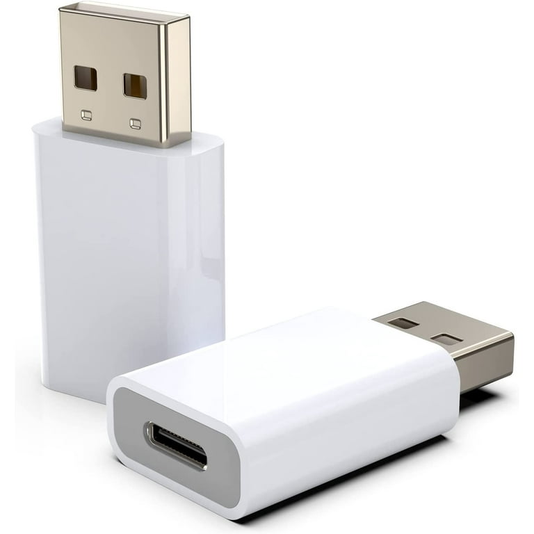 USB C Female to USB A Male Adapter,Compatible with Apple MagSafe to USB  Wall Plug,Type-C to A Charger Cable Connector for iPhone 13 12 11 Mini Pro