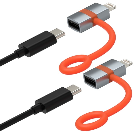USB C Female to Lightning Male Adapter(2Pack)for iPhone 14 13 12 Cable for Apple MFi certification Lighting Converter Adaptor Charger Adaptador Charging Connector for iPad Lightening Thunderbolt Cord