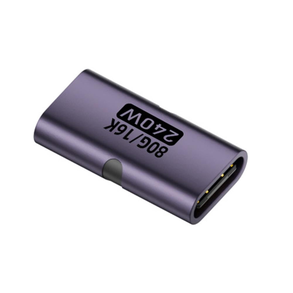 USB-C Female to Female Adapter, 240W PD 3.1 Fast Charging, 80Gbps Data ...