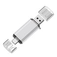 thumbnail image 1 of USB C Flash Drive 64GB, 2 in 1 OTG USB 2.0 + Type C Memory Stick for Smartphone, Computers, MacBook, Tablets, PC, 1 of 9