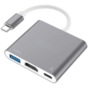 Ozmatip USB C to HDTV-Compatible Multiport Adapter,Type C Hub to 4K with USB 3.0 Port and USB C Charging Port, USB-C to Adapter for MacBook Pro/MacBook Air/ipad pro/Galaxy S10/S9/Surface Book 2/Go