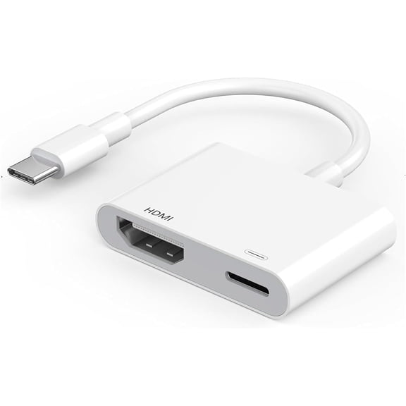 USB-C to HDMI Adapter 8K@60Hz for iPhone 15 16 17 MacBook Pro Air iPad Pro, MFi Certified USB 3.1 Type C Digital AV HDMI 2.1 Cord Compatible with Samsung Galaxy S26/S25/S24/S23 and More