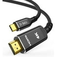 USB C to HDMI Cable 6ft (4K60Hz),USB 3.1 Type C to HDMI 2.0 Cord