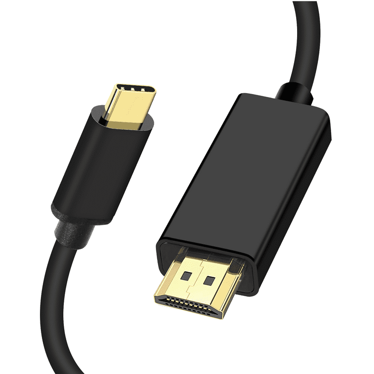 USB C to HDMI Cable 6ft USB 3.1 Type C to HDMI 4K High Speed USB Type C to HDMI Cable for Home Office Thunderbolt 3 Compatible Compatible With