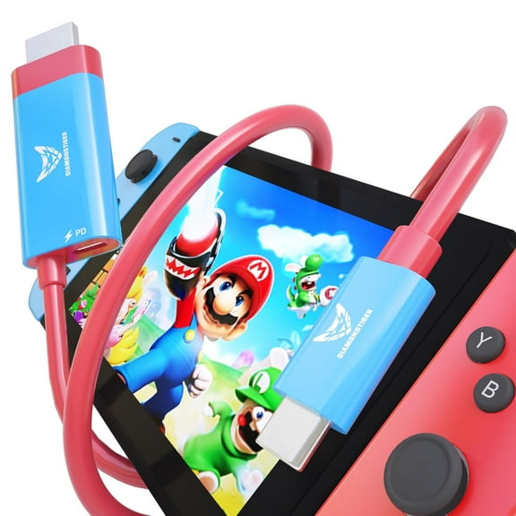 USB C to HDMI Cable for Nintendo Switch/Switch OLED, 2M/6.6FT Adapter with 4K Output,100W PD Charging Port, Replaces The Original Dock for Easy Travel