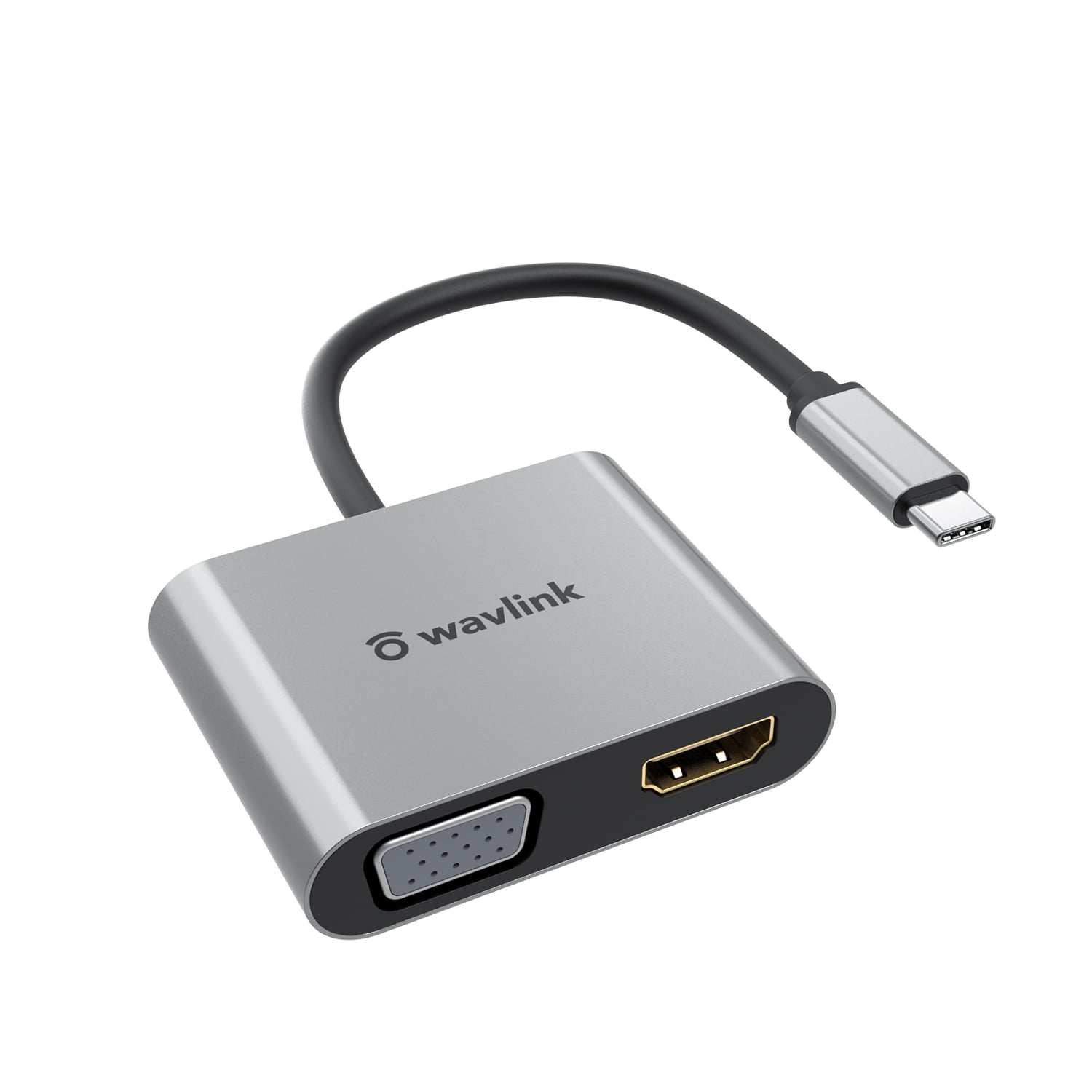 USB C to HDMI VGA Adapter,USB Type C to VGA HDMI Adapter Thunderbolt 3 VGA  Adapter for MacBook Pro/iPad Pro/Air 2020 2019 2018,Dell XPS 13/15,Surface