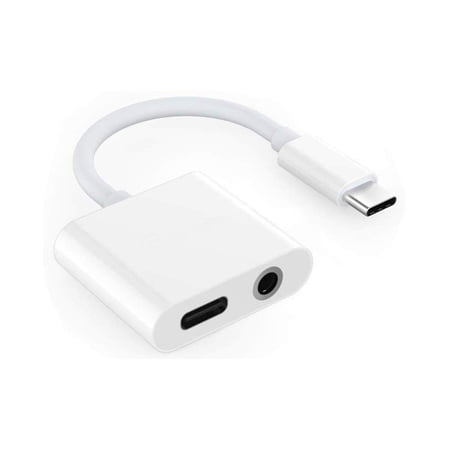 USB-C Headphone Adapter Compatible With Samsung Galaxy A33/A53 5G - Earphone 3.5mm Jack Type-C Charger Port Splitter Mic Support