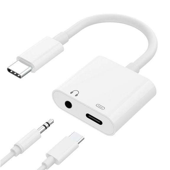 USB-C Headphone Adapter for Samsung Galaxy Note 10/Plus - Earphone 3.5mm Jack Type-C Charger Port Splitter Mic Support Hands-free for Galaxy Note 10/Plus