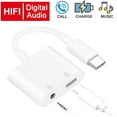 thumbnail image 1 of USB C to Headphone Jack Adapter with 3.5mm Aux Audio and Type c Charger Dongle Converter USBC Earphone Adaptor for iPad Pro 12.9" Essential HTC U11 Google Pixel 3 3XL 2 XL Pixel 2 Headphone Adapter, 1 of 8