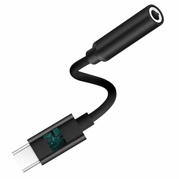 USB C to Headphone Jack, Pixel 2 Headphone Adapter Type C to 3.5mm Audio Cable Compatible with Pixel 3/2/3XL/2XL/iPad Pro 2018/HTC U11/Essential/Huawei/Samsung Note 10 and More USB C Devices - Black