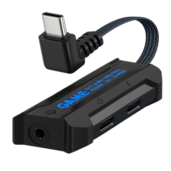 USB C Headphone Splitter Adapter,3 in 1 USBC to 3.5mm Headphone Jack Adapter for Stereo,USB-C Audio Adapter