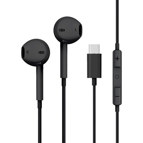 USB C Headphones for Samsung S24 Ultra S23 FE S22 [Clear Call] Wired Earbuds with Mic Noise Cancelling HiFi Stereo Sounds Volume Control Ear Buds for iPhone 16 15 9 8 7 iOS & Androids