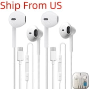 USB C Headphones with the box for iPhone 17 16 15, Wired Headphones USBC for iPad Pro Air Mini, MacBook, Type C Earbuds for Lenovo, Dell, Microphone, Volume Con