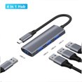 USB C Hub 10 in 1 Dock with Hidden Cable,Gigabit 4K HDMI