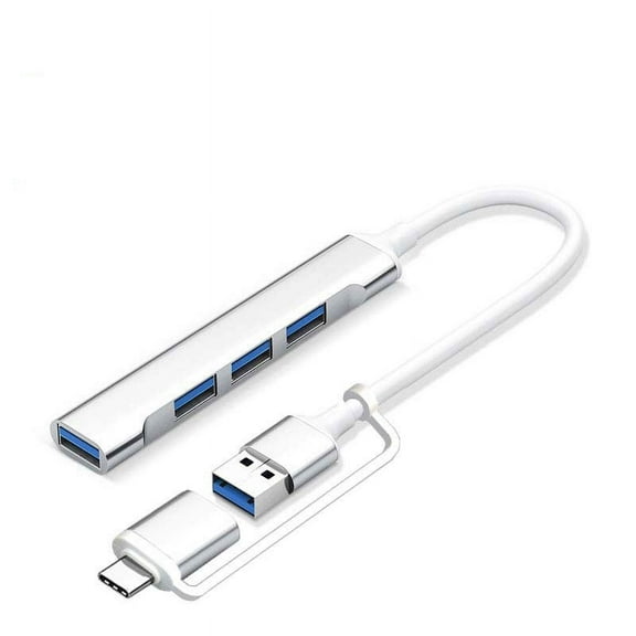 USB C Hub 4 Multi-Port USB Type-C Hub with USB2.0 USB3.0 OTG Function USB Splitter Adapter for Win7/8/10