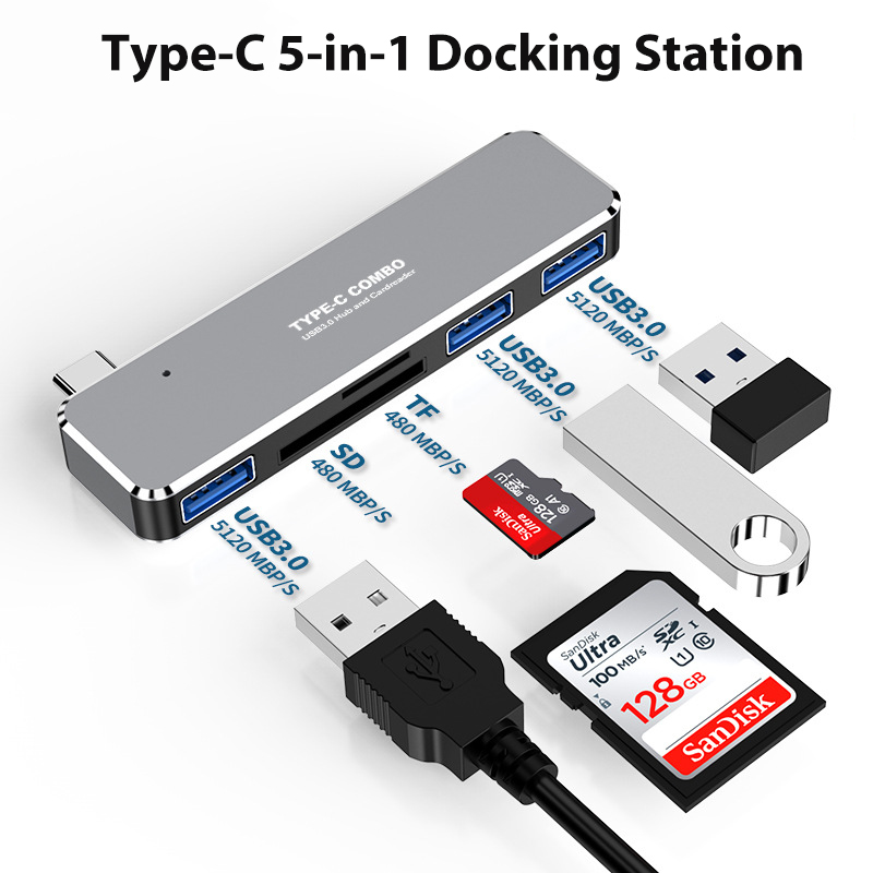 USB C Hub 60W PD Charging for iPad Pro MacBook Air Switch to HDMI