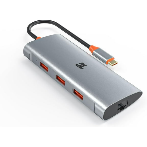 USB C Hub, USB C Adapter to 3 USB 3.1 and 1Gbps Ethernet, USB 3.1 Hub with 10Gbps SuperSpeed for MacBook Pro/Air, iMac, iPad Pro, Dell, Chromebook and More Type C Devices