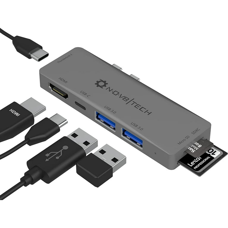 BENFEI 2 Pack USB 3.0 Hub 4-Port, Ultra-Slim USB 3.0 Hub