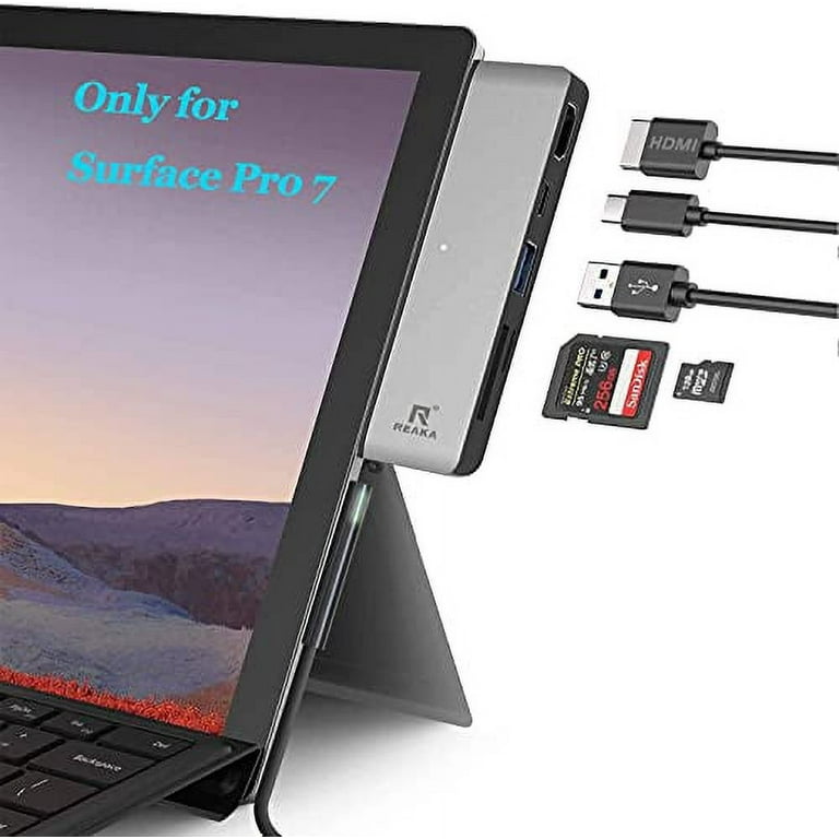 Surface Laptop 2 Docking Station, Microsoft Surface Laptop 2 USB Hub with  4K HDMI, USB 3.0, USB C, USB 2.0, SD Card Slot, TF Card Slot, 3.5 Audio