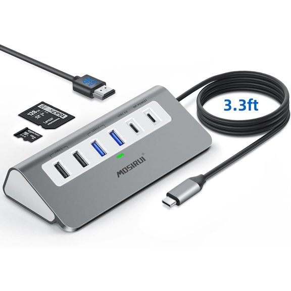 MOSIRUI 9-Ports USB 3.0 Docking Station with Instruction Manual