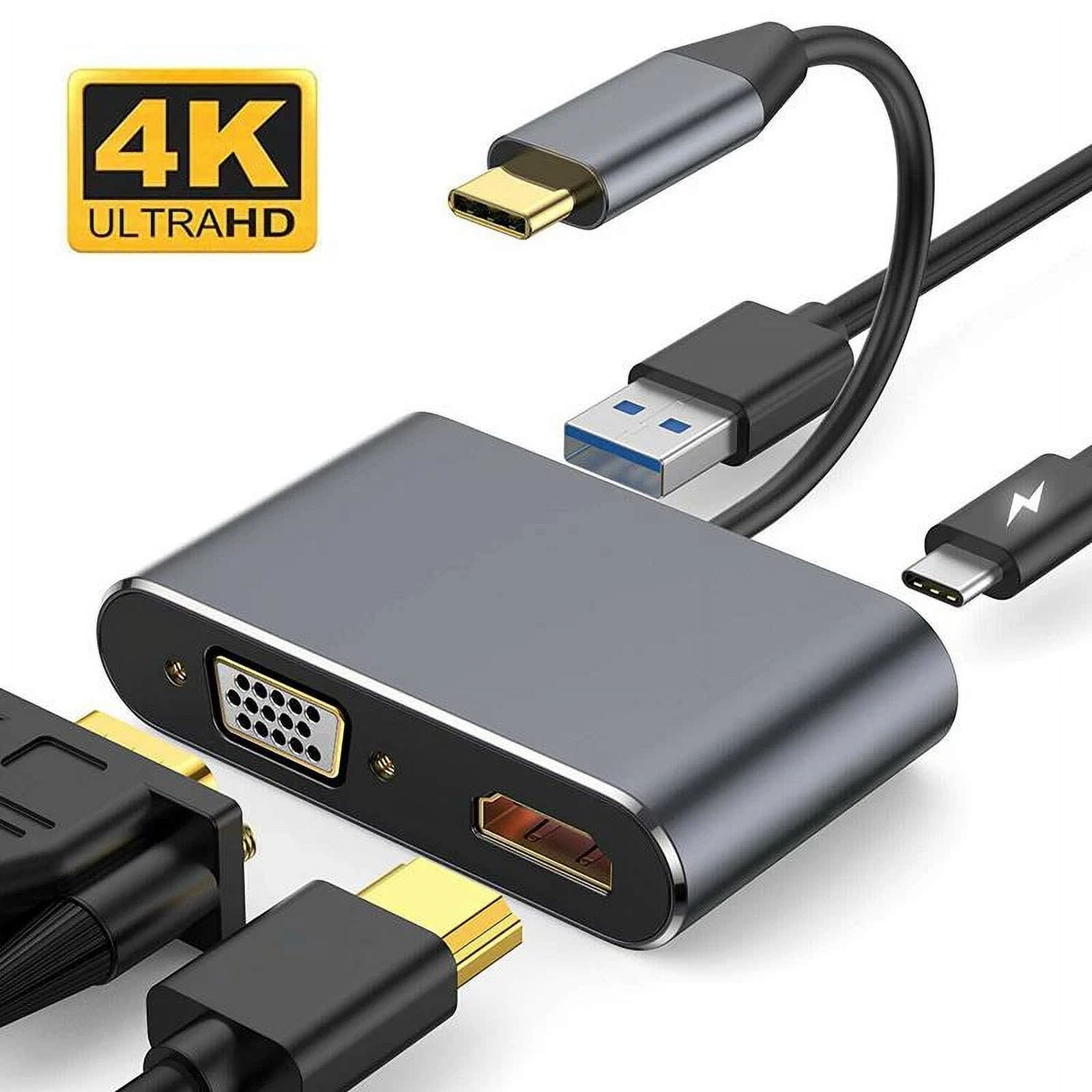 USB C Hub Thunderbolt 3 To Dual Display 4K UHD USB 3.0 A Port Type C PD