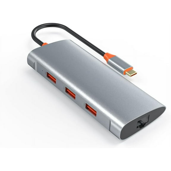USB C Hub, USB C Adapter to 3 USB 3.1 and 1Gbps Ethernet, USB 3.1 Hub with 10Gbps SuperSpeed for MacBook Pro/Air, iMac, iPad Pro, Dell, Chromebook and More Type C Devices