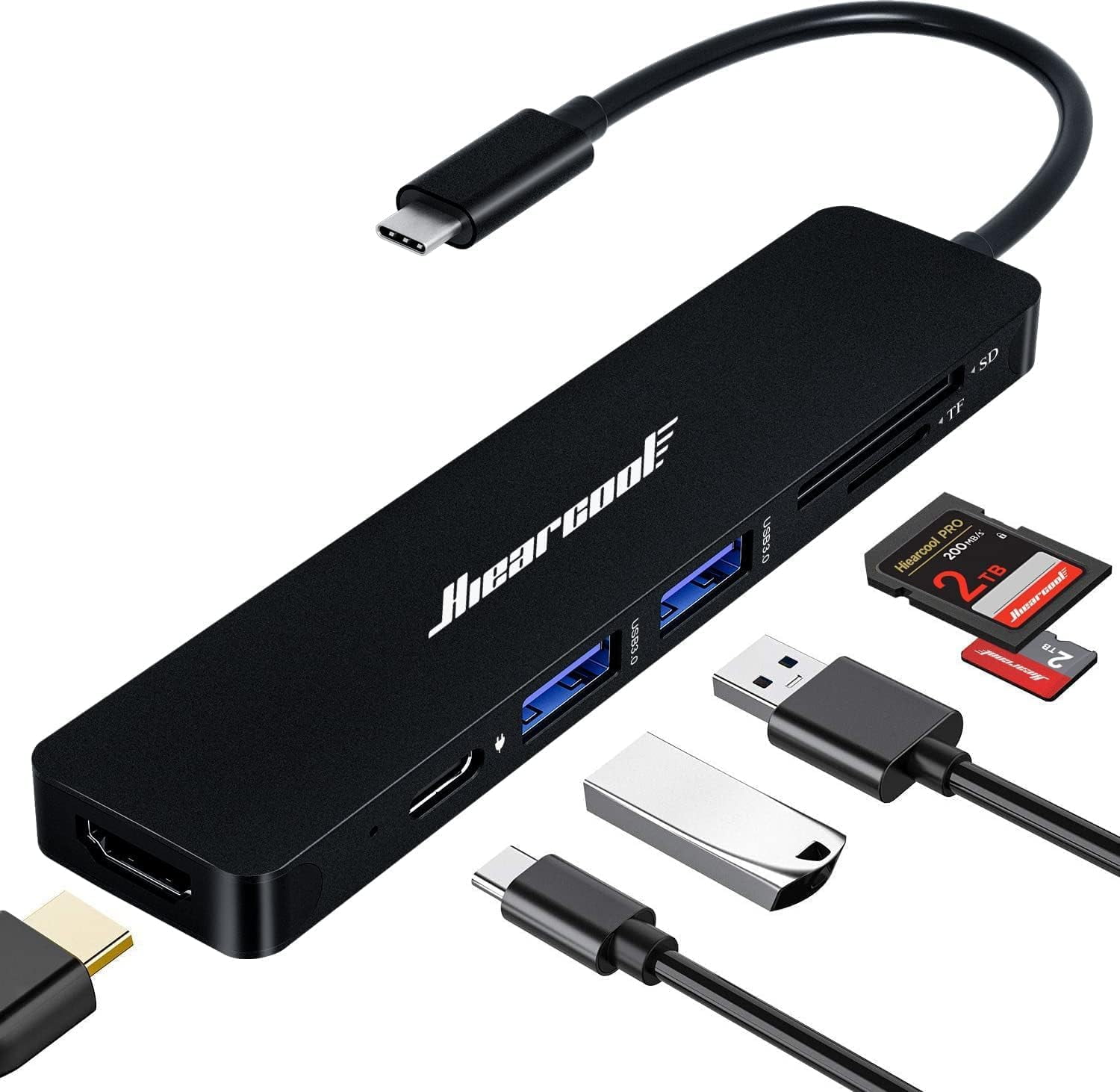 MacBook Air + Multiportアダプタ Amazon.com: USB C Digital AV Multiport Adapter With HDMI 4K