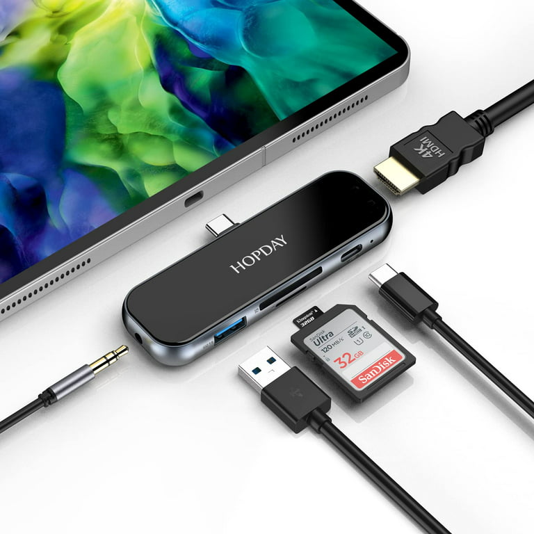 Câble USB OTG pour iPad Air 4, iPad Pro 11, Pro 12.9, Mini 6 - Adaptateur  On The Go